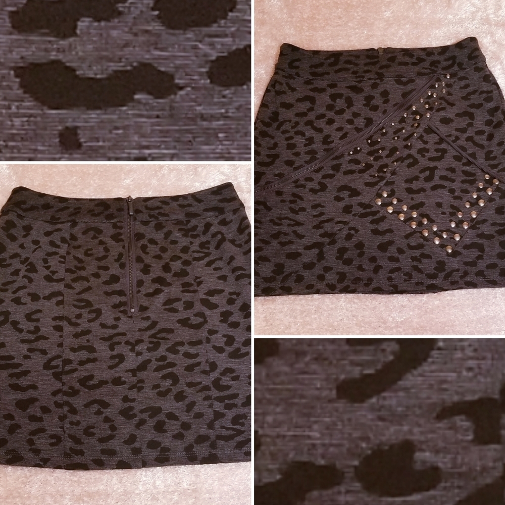 Kardashian Kollection Cheetah Print Mini Skirt - Picture 6 of 7